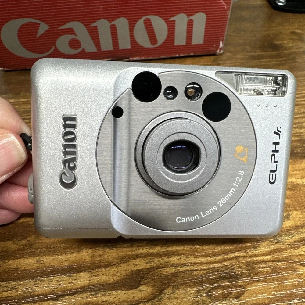 Canon Elph Jr APS Film‎ Camera Strap Box TESTED WORKING